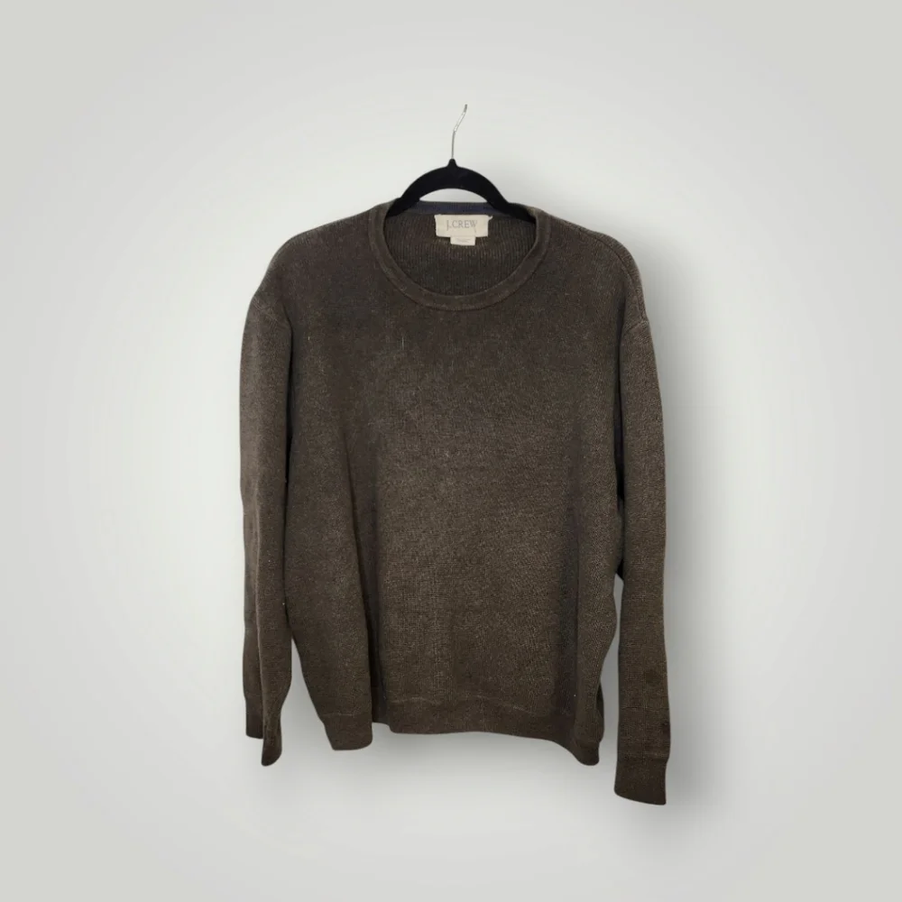 J. Crew green Crewneck Sweater Classic Knit size L